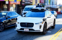 Jaguar I-Pace autonomous vehicle, 2024, front